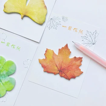 

30 Sheets Autumm Maple Leaf Memo Pads Notepads Decorative Stationery