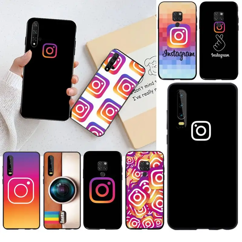 Cool Instagram logo TPU Soft Silicone Phone Case Cover for Huawei P40 P30  P20 lite Pro Mate 20 Pro P Smart 2019 prime|Phone Case & Covers| -  AliExpress