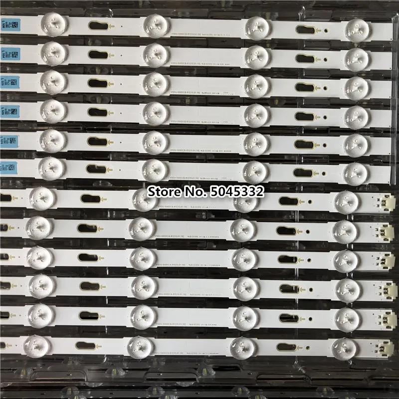 Два кольца в одном, 12 шт./набор, светодиодный Подсветка полосы для samsung UE50JU6400 UN50JU6500 V5DU-500DCB-R1 500DCA BN96-34796A 34795A S_5U70_50_FL_R6 L7