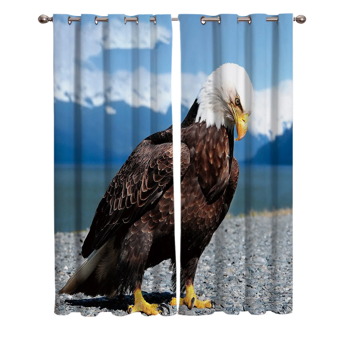 Wild Eagle, оконные шторы, занавески для гостиной, декоративные предметы для гостиной