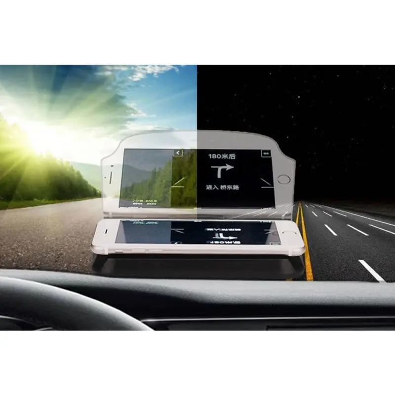 New Car Phone Holder Hud Display Projector Compatible With Most Phones GPS HUD Head Up Display Holder