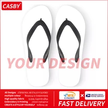 2021 New Casual Design Logo Indoor Flip Flops Fashion Pattern Customization Shoes Simple DIY Print Graphic Adult Slippers AB