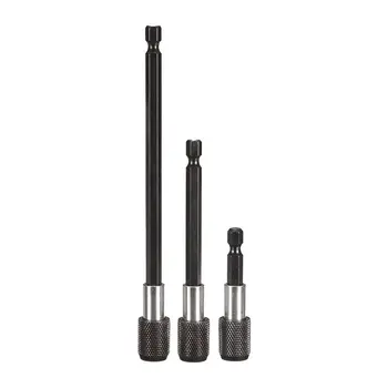 

1/4 inch Hex Quick Release Magnetic Screwdriver Bit Holder Extension Bar 60-150mm, 60Mm+100Mm+150Mm