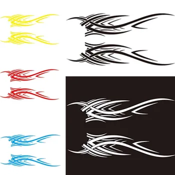 

2Pcs Car Motorcycle Flame Fire Stickers Whole Body Decal Covers Protector Decor Car Styling B99