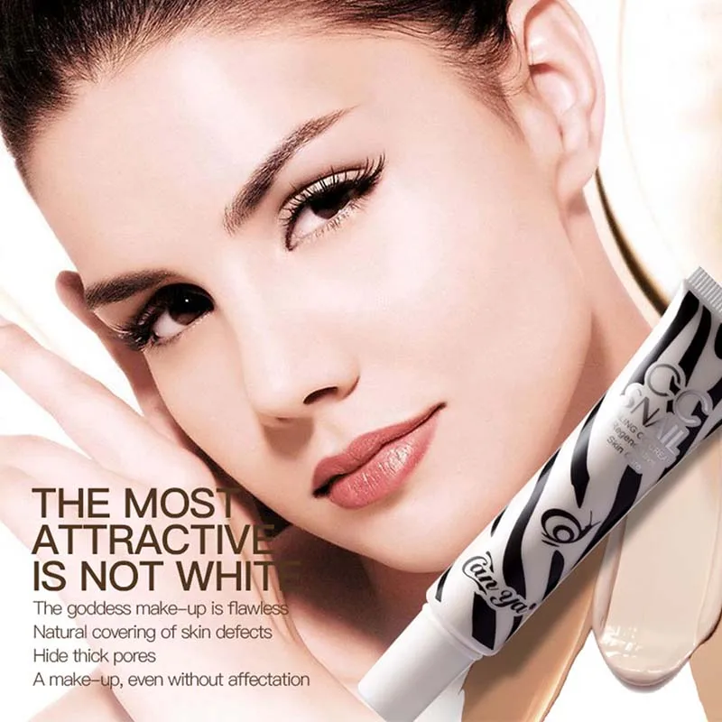 

2 Color Long-lasting Light Break CC Cream Whitening Nude Makeup Concealer Foundation CC Cream