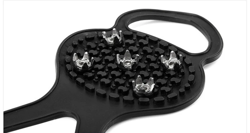 1 Pair 5 Studs Anti-Skid Snow Ice Climbing Shoe Spikes Grips Crampons Cleats Overshoes crampons spike shoes crampon