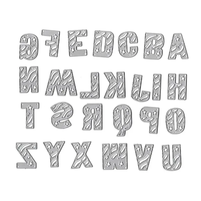 Алфавит буквы металла прорезной трафарет для окраски DIY Скрапбукинг штамп для альбомов бумажная карточка чеканка декор рукоделие