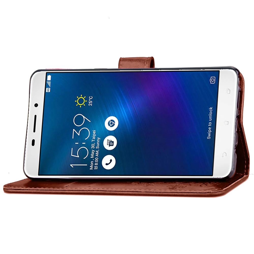 Чехол для телефона для ASUS Zenfone 3 Laser ZC551KL, откидная Обложка на заднюю панель из искусственной кожи, силиконовый чехол для ZC551KL, кошелек, сумка для телефона, чехол