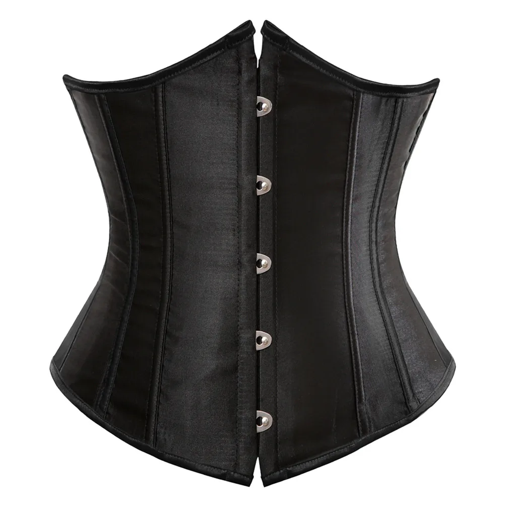 Underbust Corset Sexy Waist Slimming Corset Bustiers Body Shaper for Women Steampunk Lace-up Corset Belt Waist Trainer