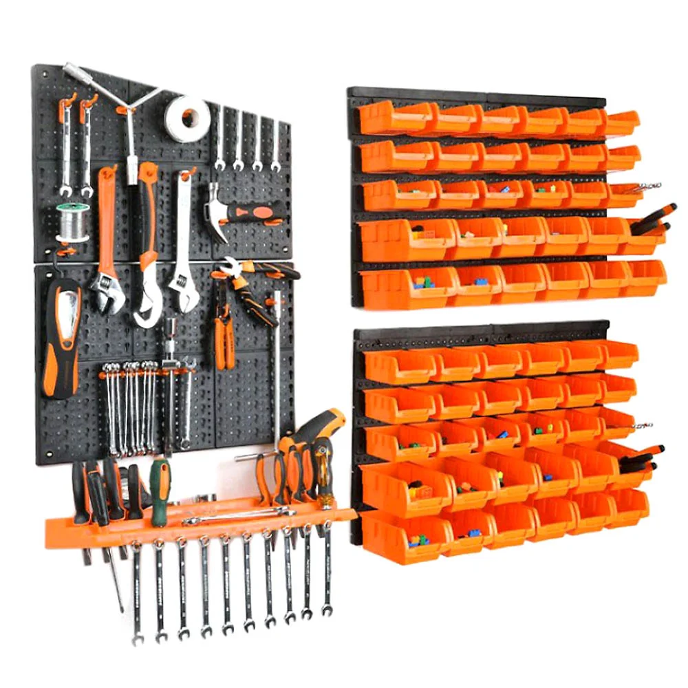 Boîte De Rangement Murale Pour Outils, Matériel, Montage Mural, Pièces De  Planche Suspendue, Garage, Atelier, Étagère De Rangement, Clé À Vis,  Organisateur, Boîte De Classification - Armoires À Outils - AliExpress