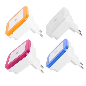 

Light Sensor Control Night Light Built-In Sensitive Light Sensor Portable Mini EU Plug Lamp Living Room Bedroom Lighting