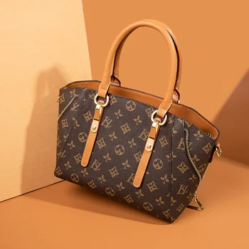 

2020 New Fashion Women Shoulder Messenger Bag Genuine Leather Large Capacity Ladies Handbags Top Quality Louis Brand Tote Bags