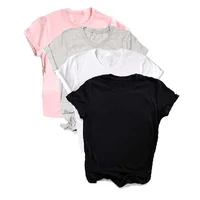 T-shirt manches courtes col rond femme, estival et flambant neuf, à la mode, vente en gros 1