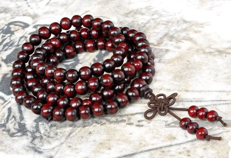 Automobile Hanging Ornament 108 Couples Bracelets Buddhist Prayer Bead Beads 6 Mm Wood Gear Beads Manufacturers Direct Selling