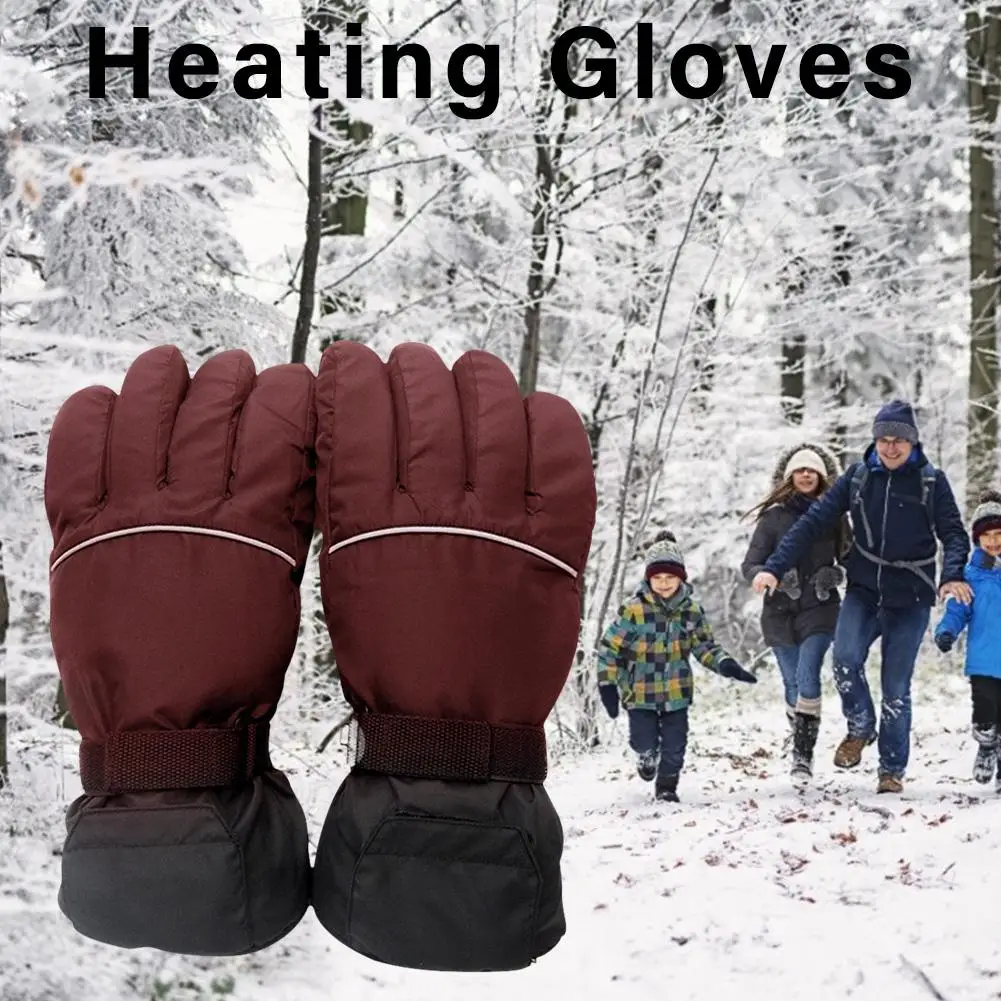 

4.5V Electric Heating Gloves Battery Powered Thermal Heated Gloves For Men And Women Five-Finger Winter Hand Warmer Ski Gloves
