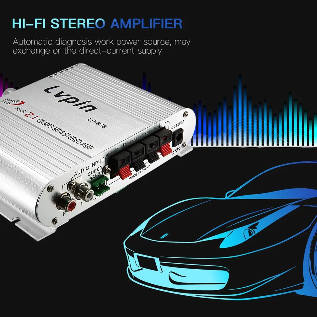 Mini HiFi Sliver 12V 20W CD MP3 Radio Car Auto Motor Boat Home Audio Stereo Bass Speaker AMPLIFIER BOOSTRER Verstarker Vehicle Mini HiFi Sliver 12V 20W CD MP3 Radio Car Auto Motor Boat Home Audio Stereo Bass Speaker AMPLIFIER BOOSTRER Verstarker Vehicle