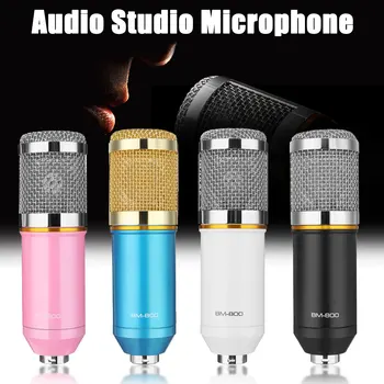 

Professional Condenser Microphone Auto Studio Handheld Karaoke Microphone For Recording Singing Multi Color Brand New