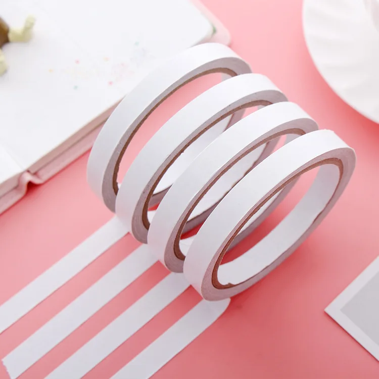 120cm*1cm Double Sided Tape White Super Strong Adhesive DIY Hand Account Stickers Notebook Decor | Канцтовары для офиса и дома