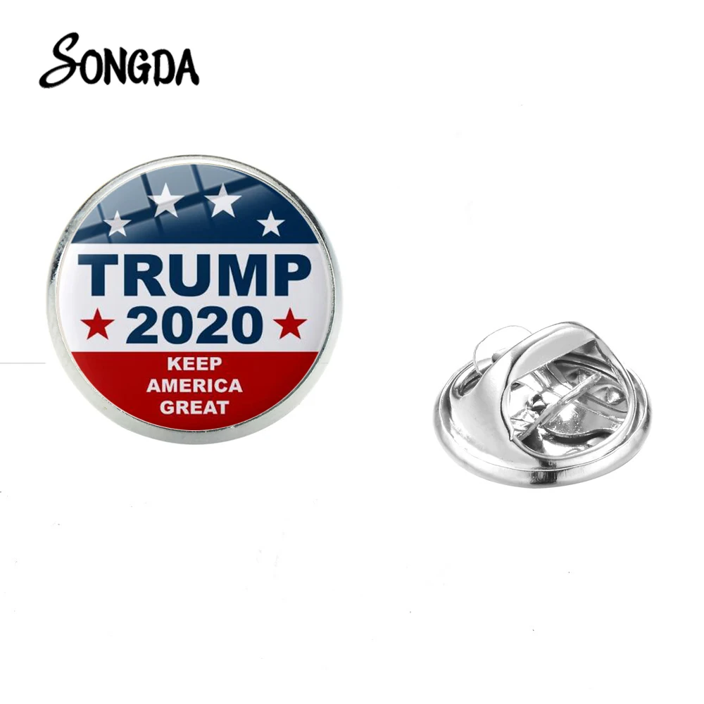 SONGDA шикарный Дональд Трамп для президент брошь держать Америку большой Трамп Броши для женщин Мужская булавка для лацкана значок друзья подарок