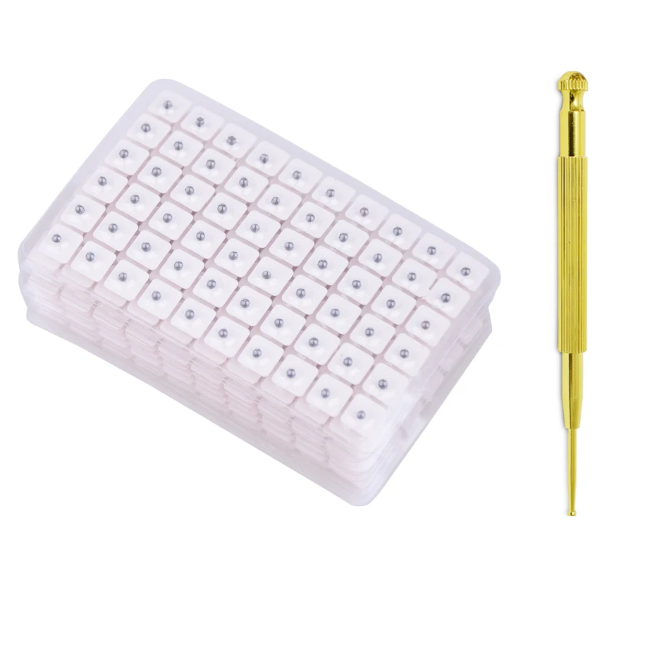 6000 Uds Auricular oído auriculoterapia acupuntura Vaccaria terapia oído semillas etiqueta engomada 10 paquetes