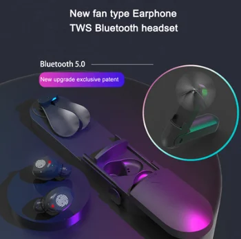 

New F7 bluetooth TWS Wireless earphone headphones Handheld Fan Headset Waterproof IPX7 Noise Reduction Earbuds fone de ouvido 1