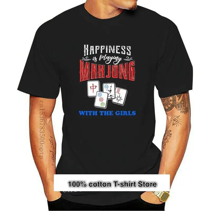 Camiseta для мужчин и женщин camiseta de Happy играет в маджонг | Мужская одежда