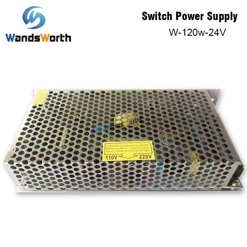 Wandsworth выключатель питания W-120-24 120 Вт 24 В 5A источник питания для Co2 лазерный контроллер/лазерная гравировка резки машины