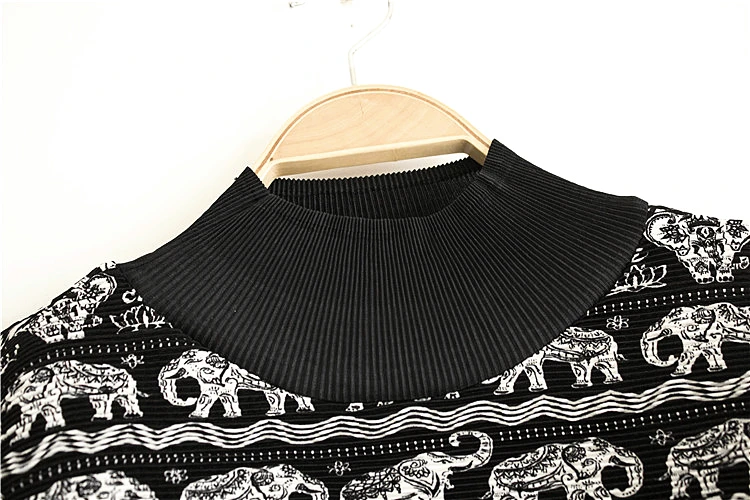 MIYAKE, новинка, Женская Весенняя и Осенняя Асимметричная Свободная рубашка, Женская длинная рубашка с разрезом, большой размер, футболка с высоким воротником