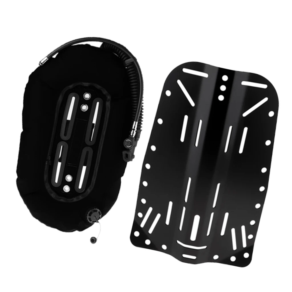 Scuba Diving Donut Wing 30lb/13.3kg with Single Tube & Technical Diving Back Plate Backplate Dive Gear Equipment