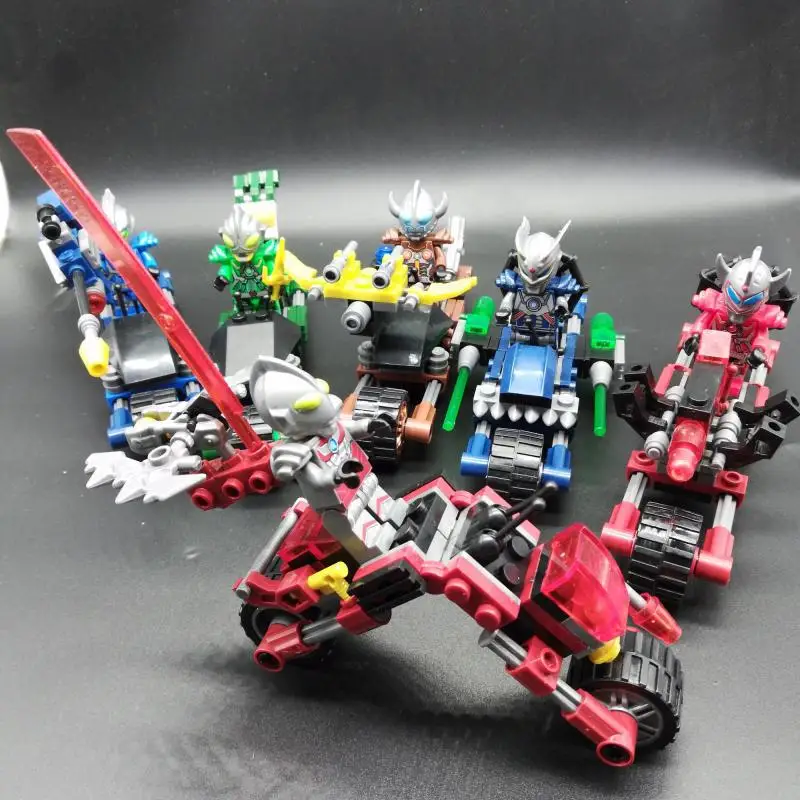 

Iron And Steel Interstellar Compatible Ultraman Dragon Chariot Goodbye legao Doll Toy Assembled Educational <14-Year-Old China