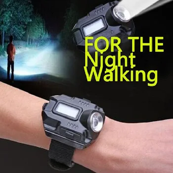 

Portable Wrist Light LED Watch Torch USB Charging Tactical Rechargeable Flashlight