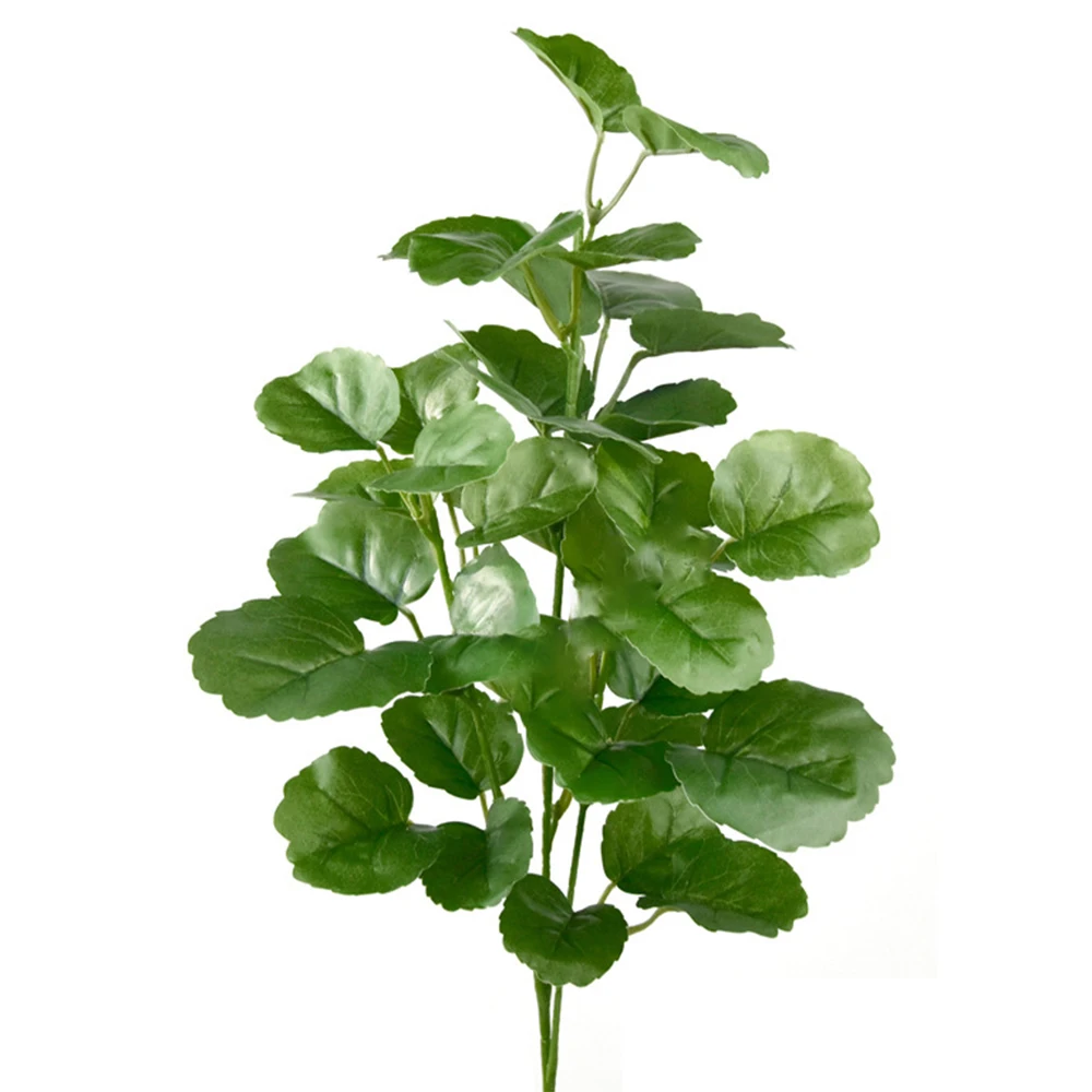 Artificial Plants Begonia Leaf Long Branch Gardenia Leaves Plastic Tree Branch Eucalyptus Fake Green Grass DIY Office Desk Decor