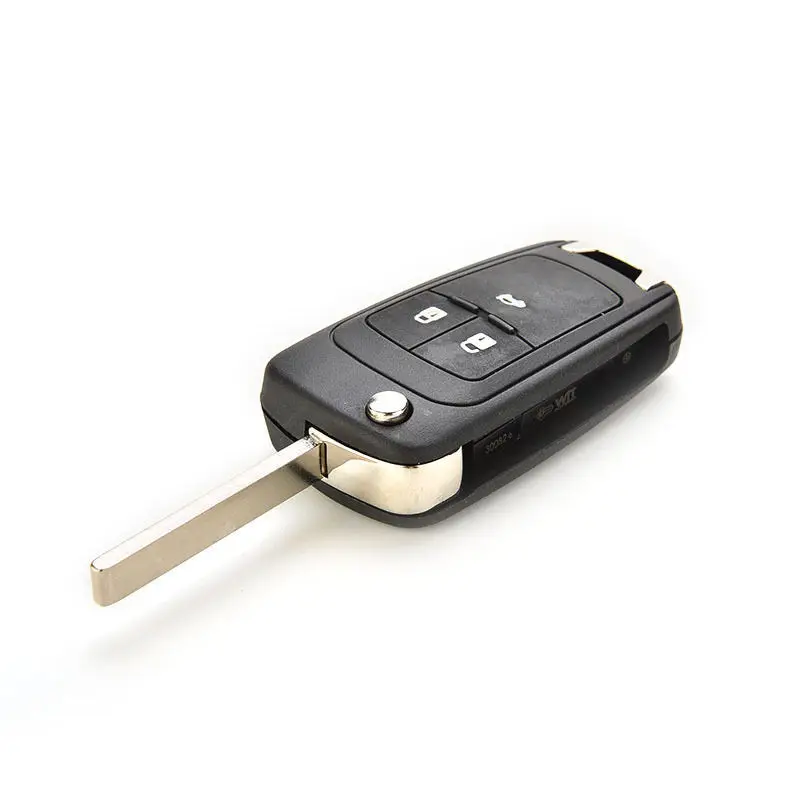 Откидной складной чехол для ключей для Chevrolet Cruze, чехол для дистанционного ключа, брелок с 3 кнопками, не вырезанное лезвие HU100 для Chevrolet