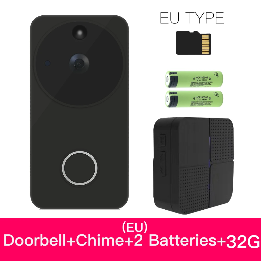 Option 13 Tuya Smart Life беспроводной умный видео дверной звонок камера Full HD PIR Обнаружение движения камера ночного видения работа с Alexa Echo Show - Цвет: Option 13