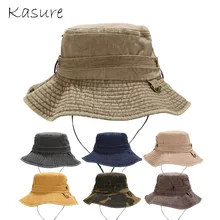 KASURE, для женщин и мужчин, пара хлопковых рыбацких шляп с горлышком, для защиты от солнца, с плоским верхом, рыбацкие шапки, уличные солнцезащитные кепки