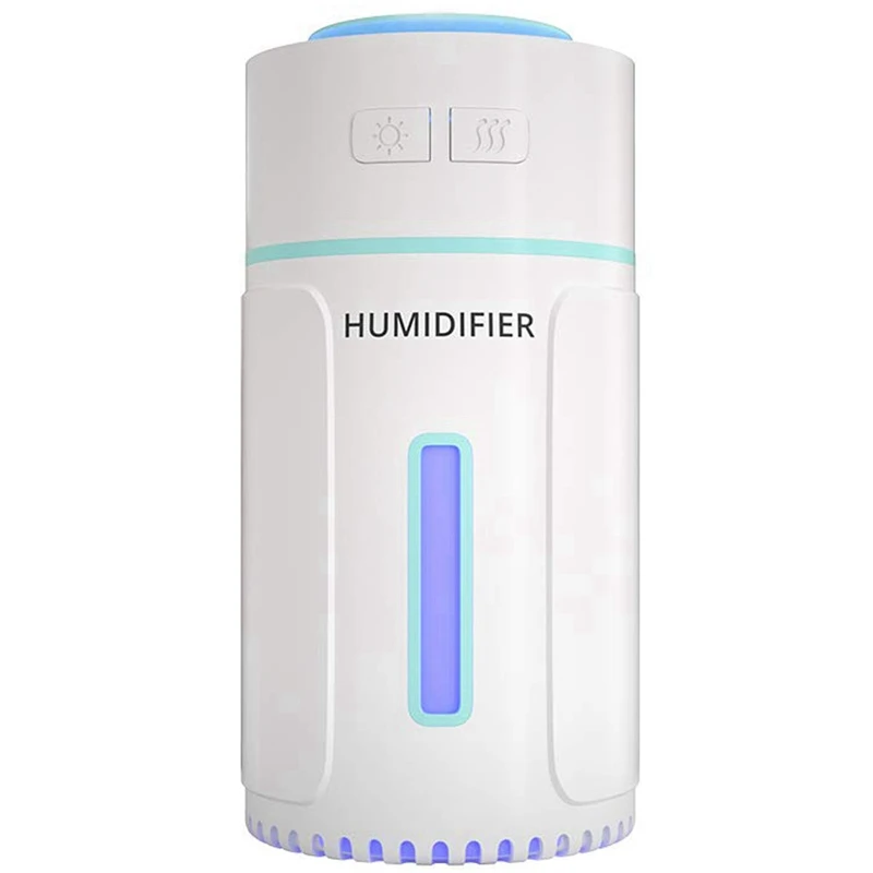 

Portable Usb Humidifier With 7 Colors Led, Quiet Operation 300Ml Mini Cool Mist Ultrasonic Air Humidifier For Home, Car, Baby Be