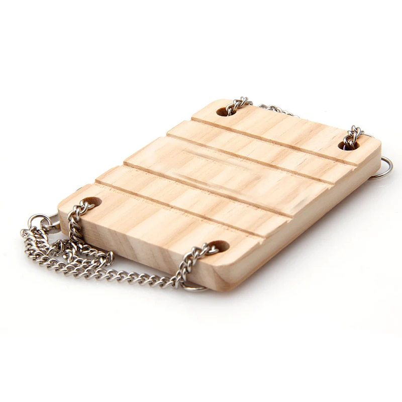 Small Animals Products Hamster Chinchilla Toys Wooden Swing Harness Hanging Bed Parrot Rest Mat Pet Hanging Pet Toys Accessories3