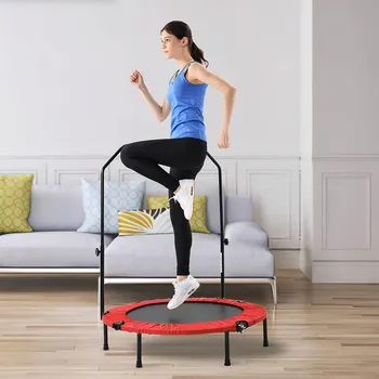 

Hot Sale N-type Trampoline Adjustable Handle Foldable Disassembly Easy To Store Sports Equipment Safety Fitness Trampoline