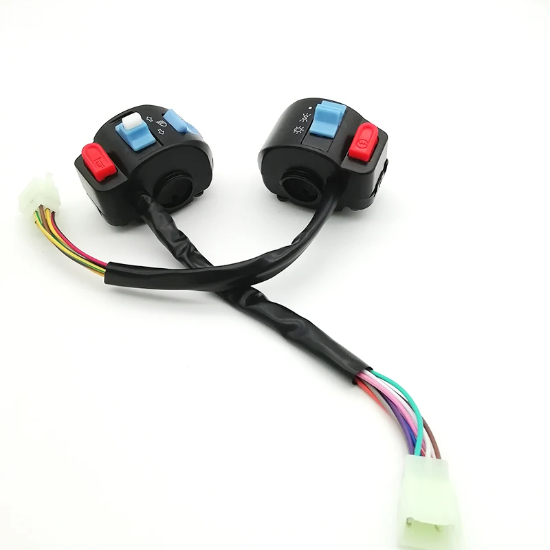 

Universal 7/8" Motorcycle Combo Button Indicator Horn Light Engine Start Switch