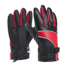 Перчатки с электрическим подогревом Водонепроницаемые зимние толстые теплые перчатки#5N15