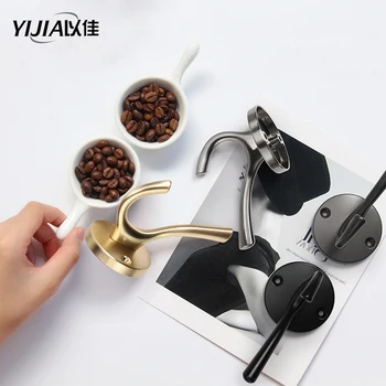 

European style simple luxury bedroom coat hook door hook bathroom Strong bearing capacity black double hook