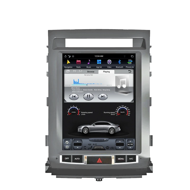Perfect NAVITOPIA 12.1" Vertical Screen Tesla Android 7.1 Car GPS Navigation for Toyota Land Cruiser 2008-2015 Car DVD Multimedia Player 4