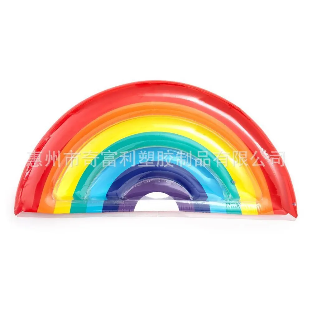 

PVC Inflatable Rainbow Overwater Floating Mat Ice Sucker Floating Bed Beach Aquatic Toy Supplies