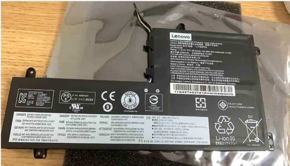 Новая Подлинная батарея для Lenovo Legion Y530 15ICH L17C3PG2 L17M3PG1 11 4 V 52.5WH|Аккумуляторы