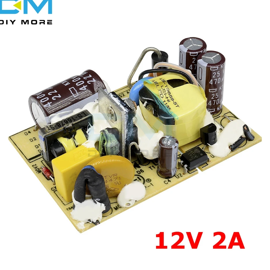 AC 100 V-240 V DC/DC 5V 2A/2.5A 12V 1A/2A/3A 24V 1.5A переключатель Питание модуль перенапряжения Защита от перегрузки по току Защита от короткого замыкания - Цвет: 12V 2A