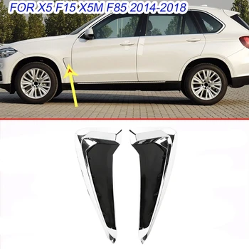 

For-BMW X5 F15 X5M F85 2014-2018 Chrome Car Side Body Intake Grille Fender Air Wing Vent Decoration Cover Trim