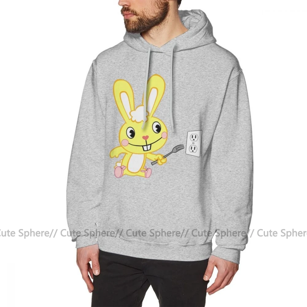 Happy Tree Friends худи Happy Tree Friends Cuddles хлопковые длинные пуловеры худи XXL черные уличные толстовки