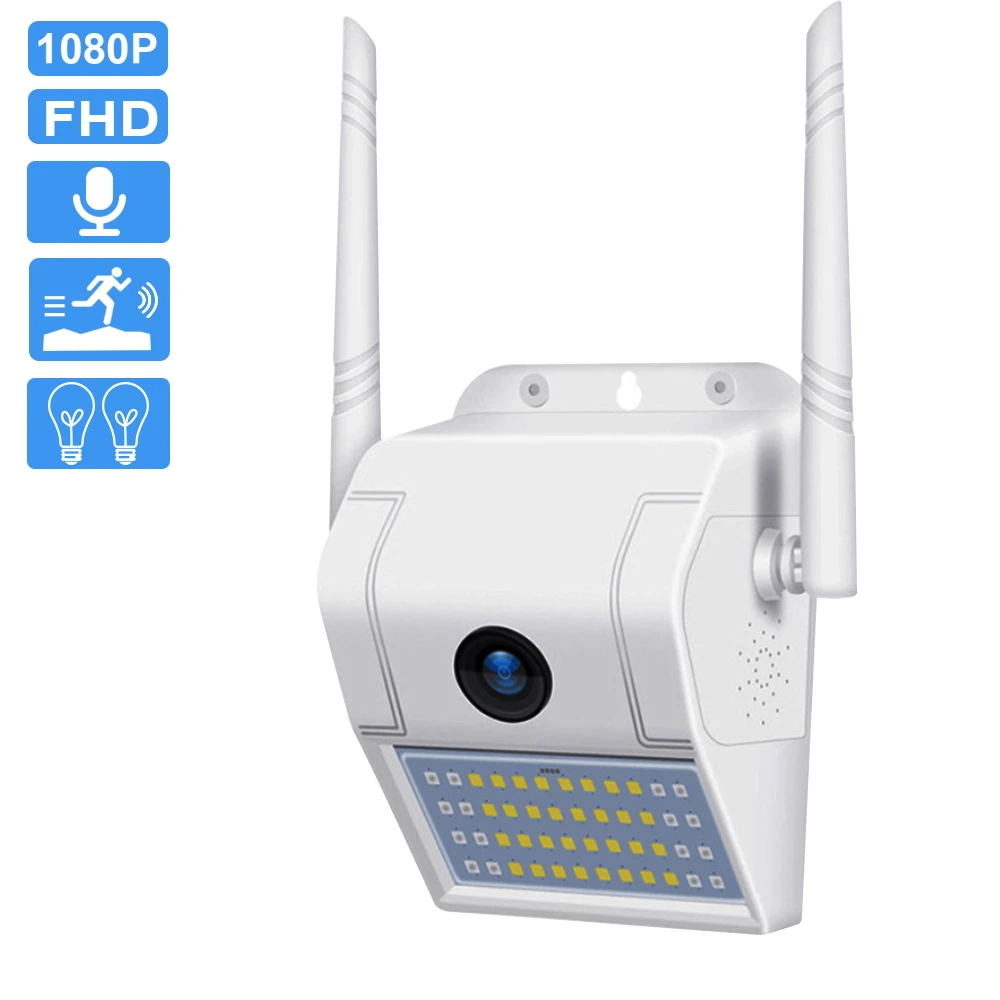 

1080P IP Camera Wifi With Wall Lamp Home Security Camera Outdoor LED Color Or IR Night Vision Motion Detection CCTV Surveillance