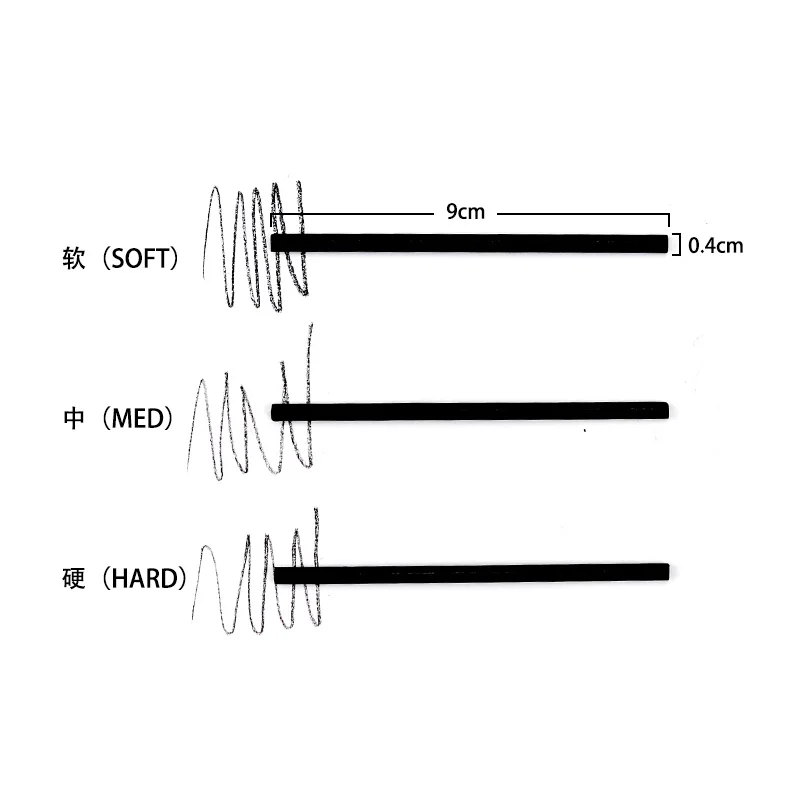 4mm Mechanical Pencil Sketch Drawing Art Pencil Automatic Charcoal Pencils For Students Kids Gift Stationery Supplies TR-4000 4