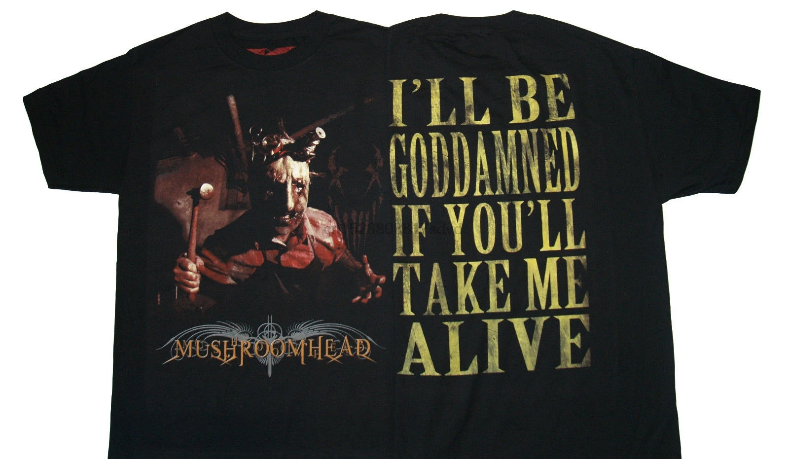 Mushroomhead T Shirt Hardcore Punk Rock Waylon Screams Black Small